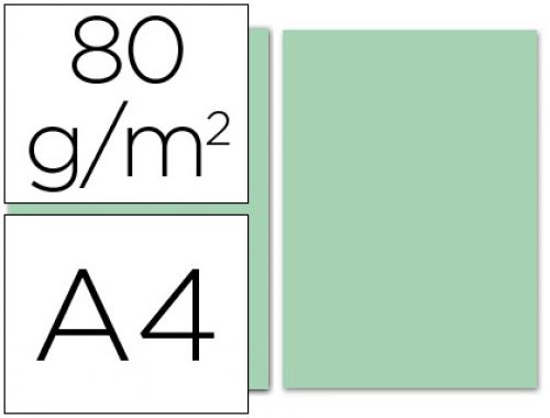 Papel de cor liderpapel din a4 80 gr verde embalagem de 100 folhas , Liderpapel , 28255 , 8423473282551